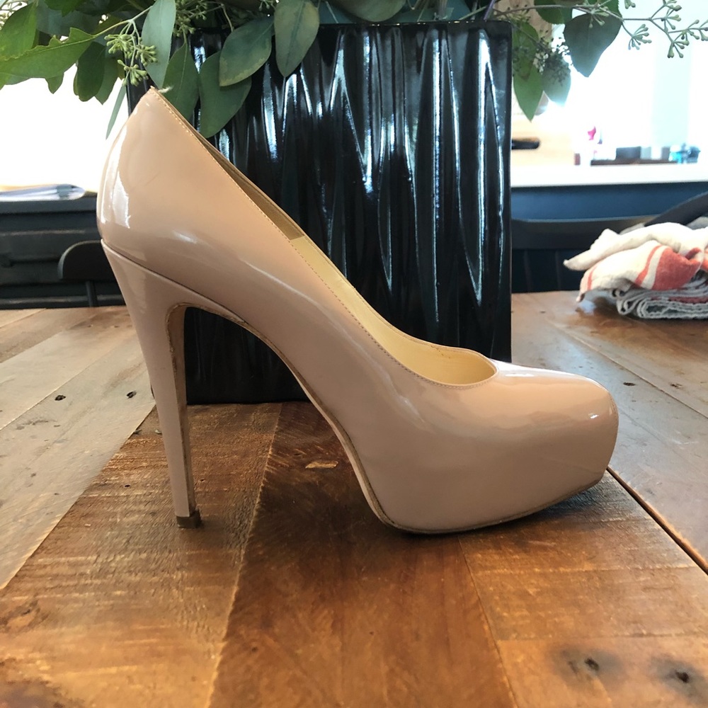 Brian Atwood Nude 120 pump